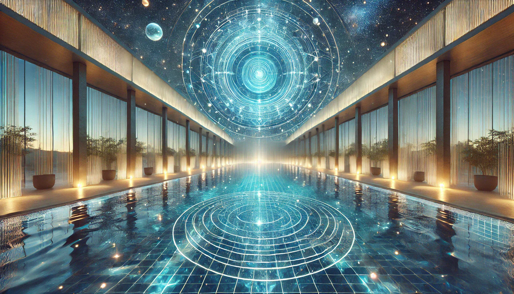 Der kosmische Swimming Pool von Aquadea