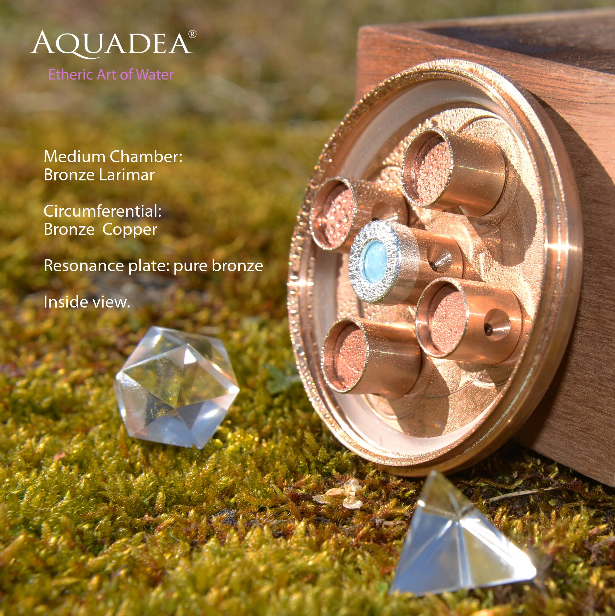 Vortex Showerhead: Larimar 5 bronze-copper | Bronze Edition