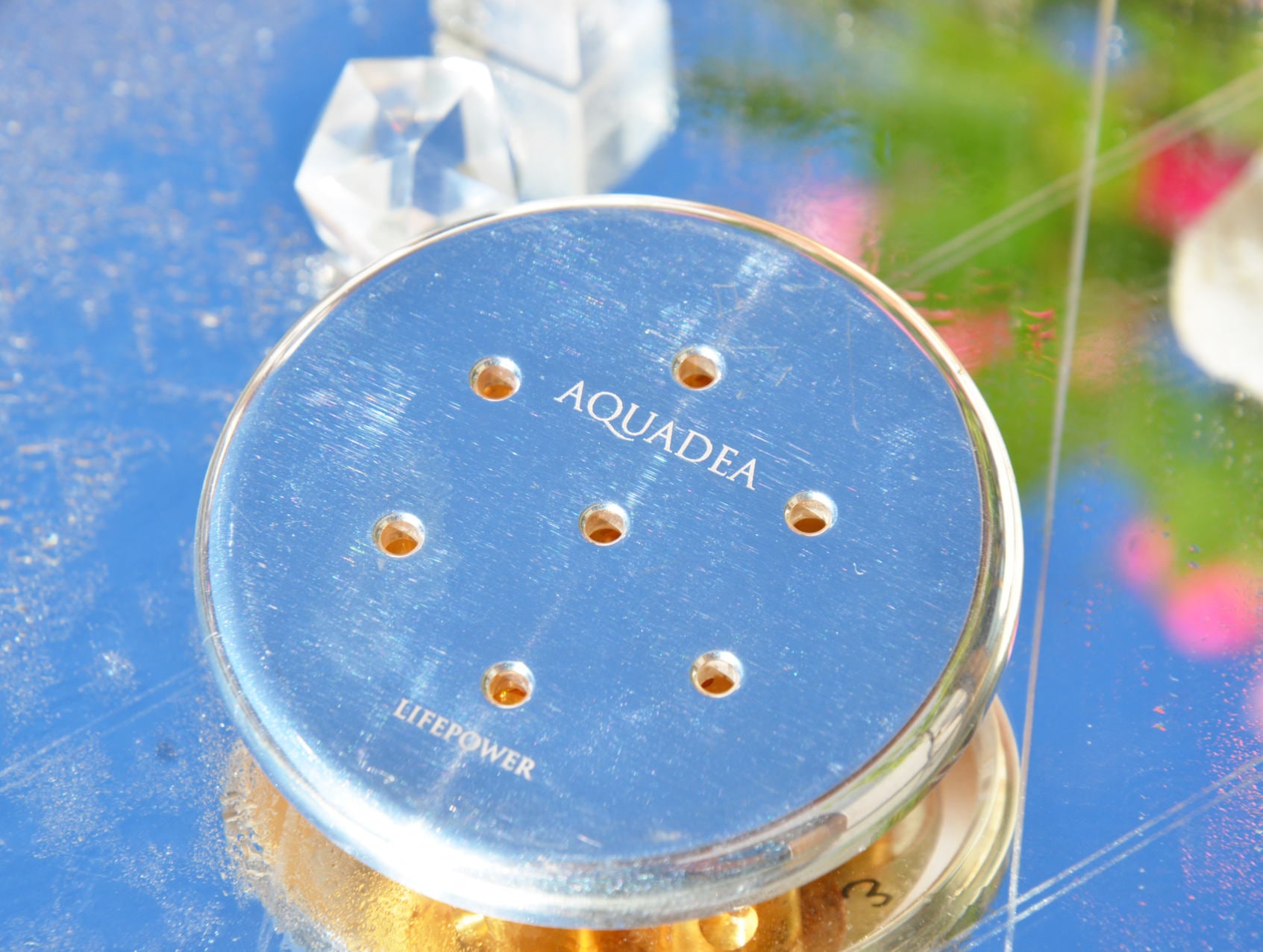 Kristallwirbel® Duschkopf Bronze Silber-Gold Harmonie