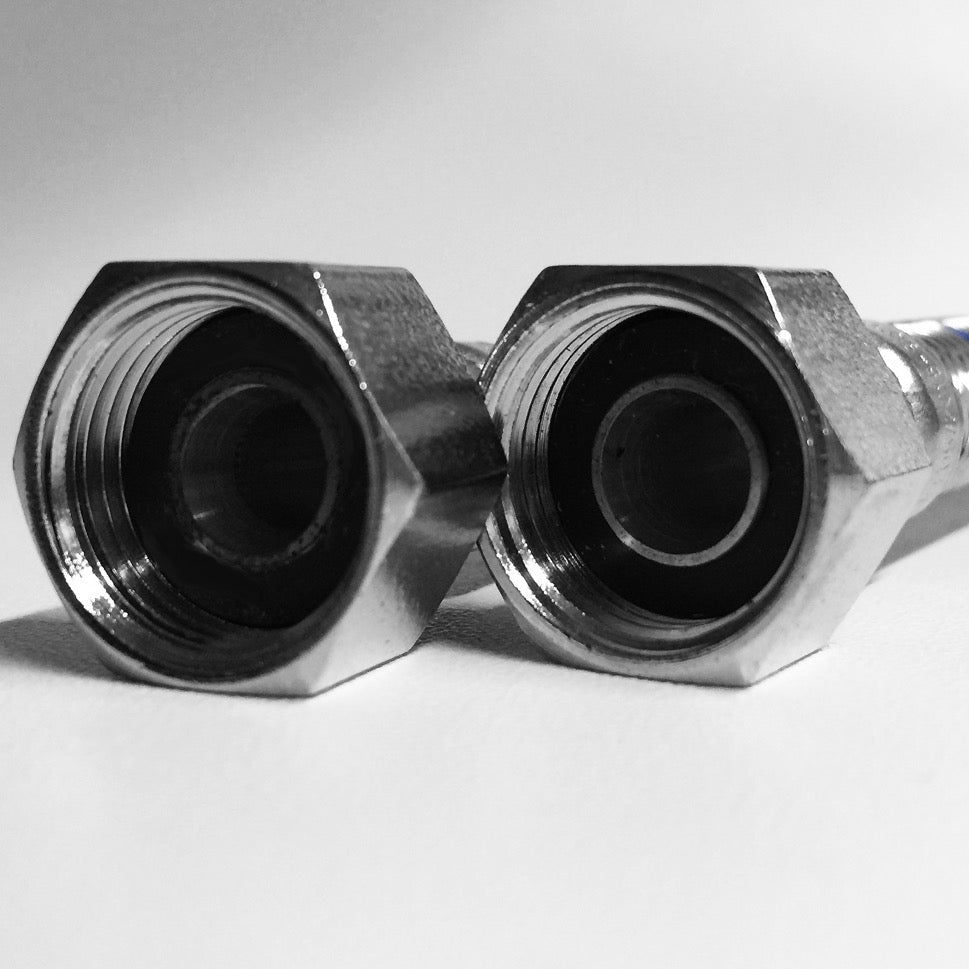 5-Wege Küchenarmatur Edelstahl AISI 316, 360° Auslauf, 2-Strahl-Handbrause, Satin Gold PVD / Blau