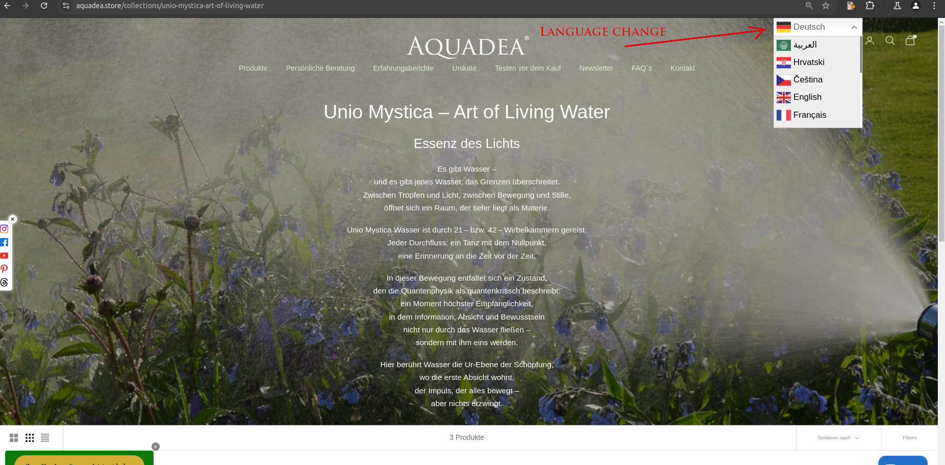 Kristallwirbel® Dusche "Flow" Titan-Silber| Sinnsuche & Erfüllung