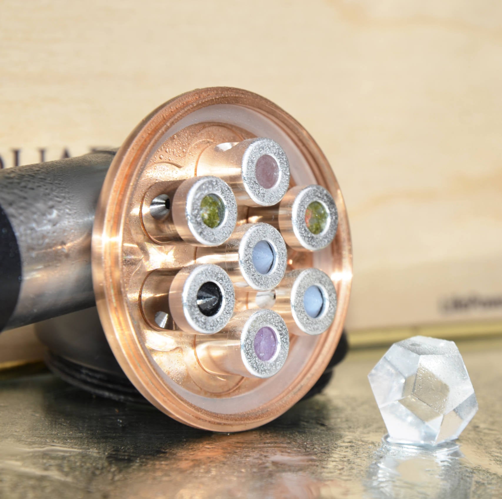 Kristallwirbel® Dusche "Courage 7" Bronze | Mut & Zuversicht