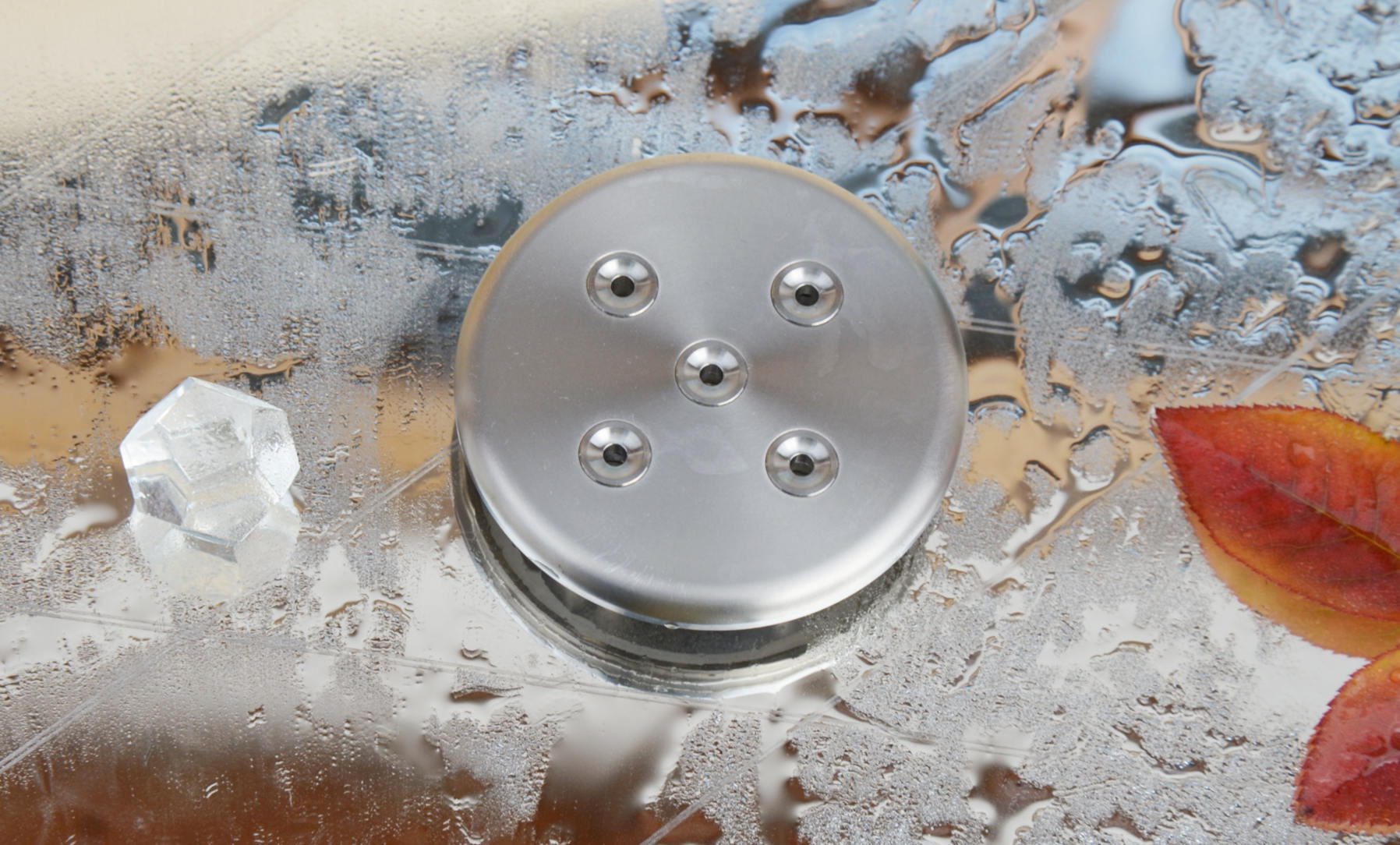 Kristallwirbel® Dusche "Basic Pure" Titan 5 | Bergkristall