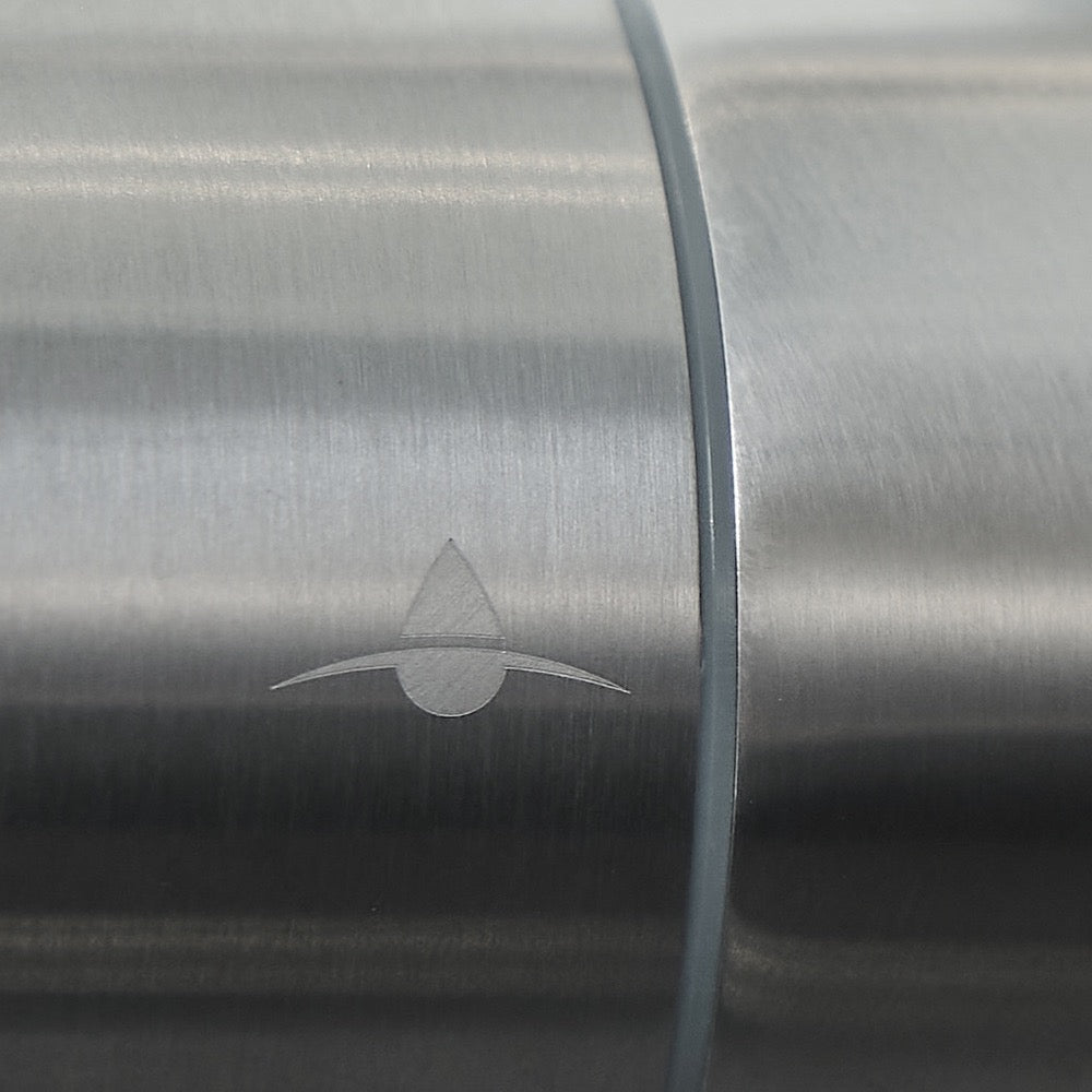 5-Wege Küchenarmatur Edelstahl AISI 316, 360° Auslauf, 2-Strahl-Handbrause, Satin Gold PVD / Blau