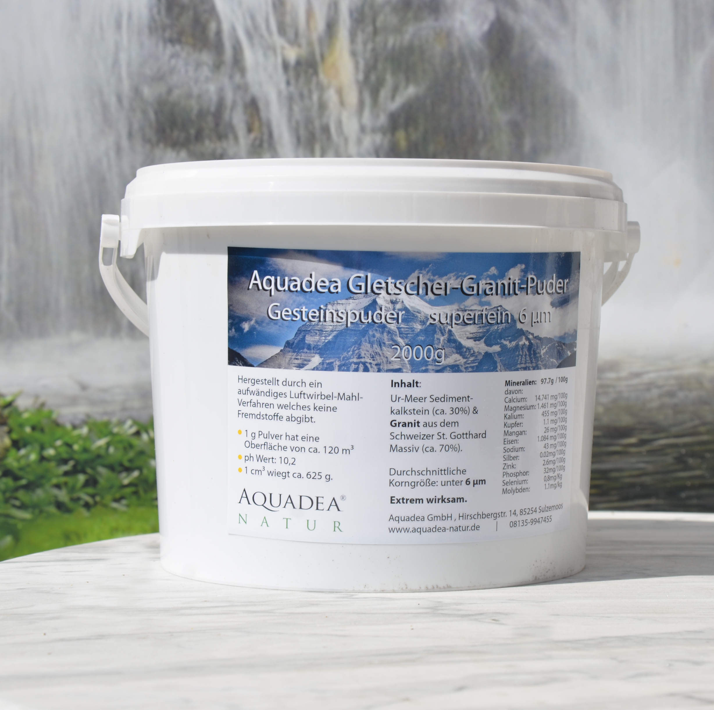 Gesteins-Mehl-Puder mit Calcium/Mg – GP6 – extrem fein mikronisiert 6 μm