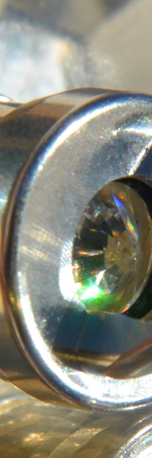 Herzkohärenz Kristallwirbel® Schmuckanhänger „Nova Artemis" Silber | HighFlow Kristall, Mondstein