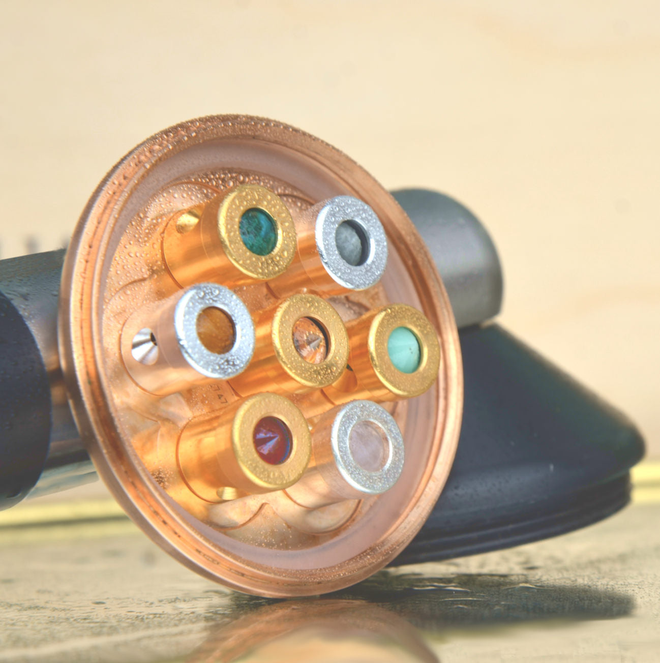 Kristallwirbel® Dusche "Lebensfreude Bronze" Bronze | Freude & Fülle