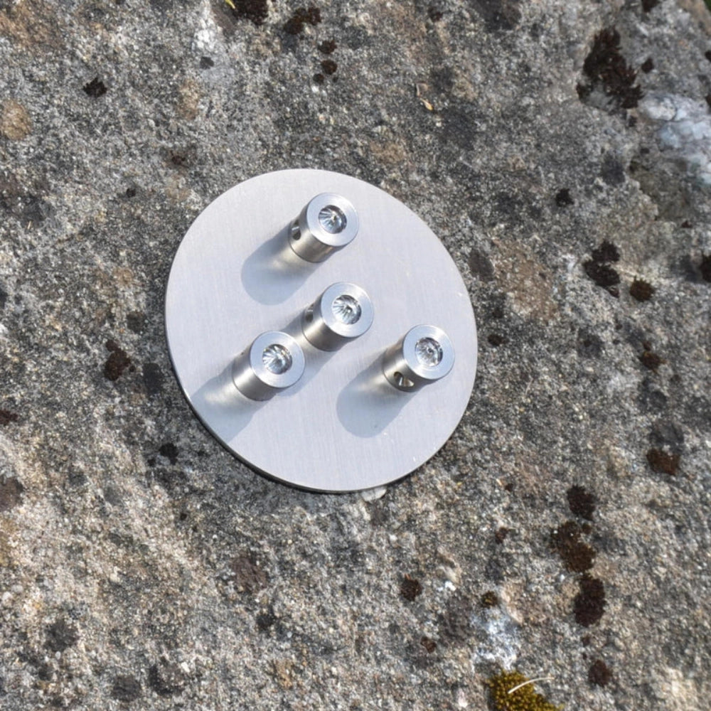 Kristallwirbel® Duschkopf Titan-Edelstahl-Rosenquarz 4