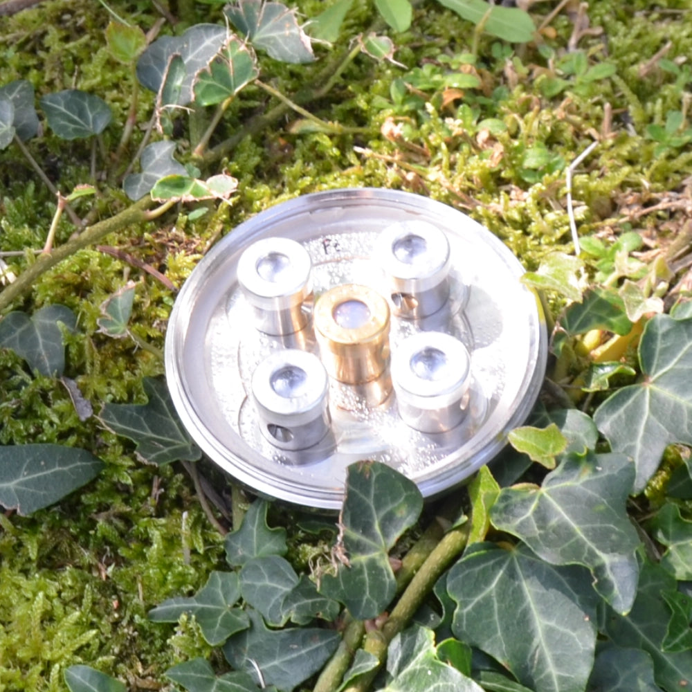 Kristallwirbel Duschkopf „Light of Lithium“ - Bronze-Platin