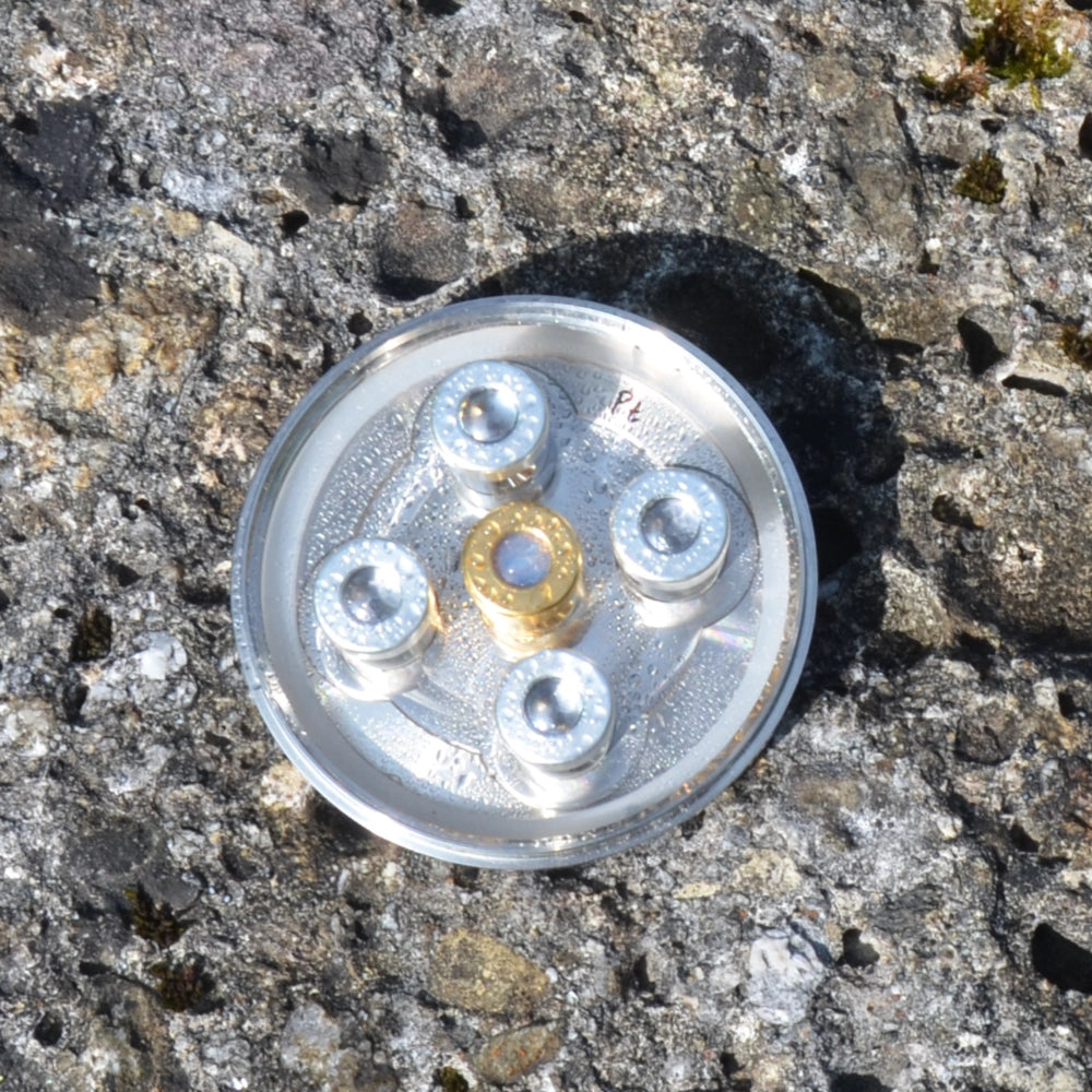 Kristallwirbel Duschkopf „Light of Lithium“ - Bronze-Platin