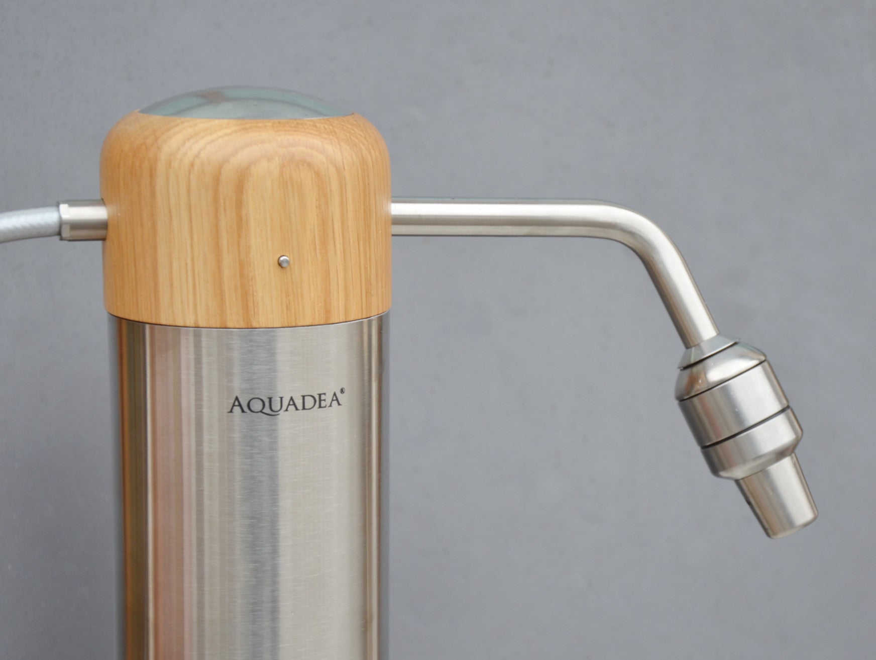 Trinkwasserfilter Okato Nature Eiche + Kristwallwirbel® Trinity Titan | Lithium-Niobat, Kunzit, Amethyst