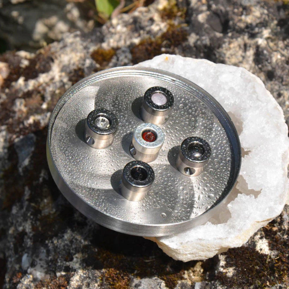 Kristallwirbel Duschkopf „Protect“ - Titan-Edelstahl