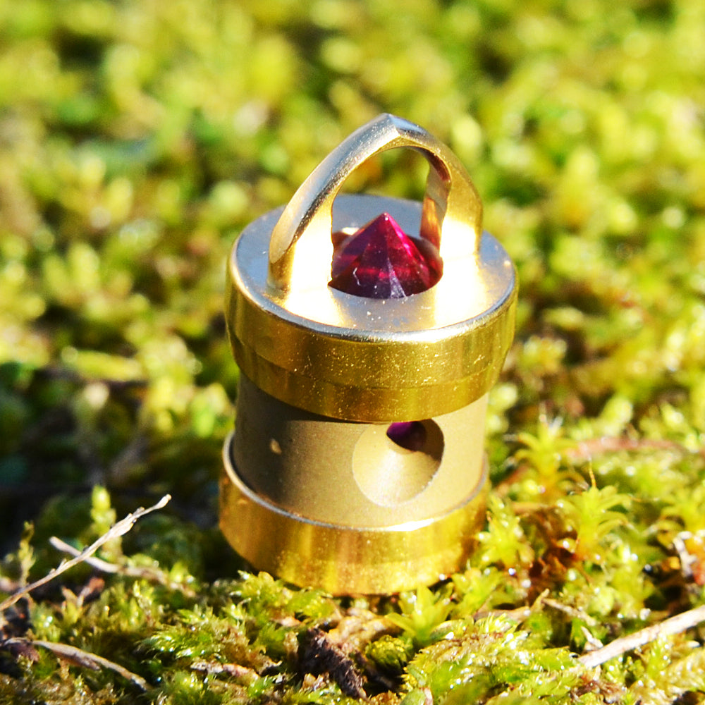 Herzkohärenz Kristallwirbel Schmuckanhänger „Pure Love“ Gold