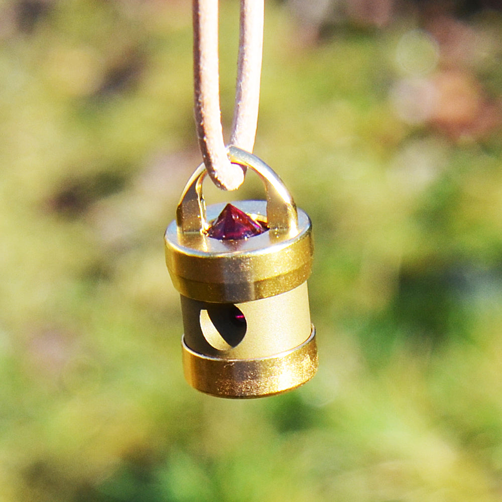 Herzkohärenz Kristallwirbel Schmuckanhänger „Pure Love“ Gold