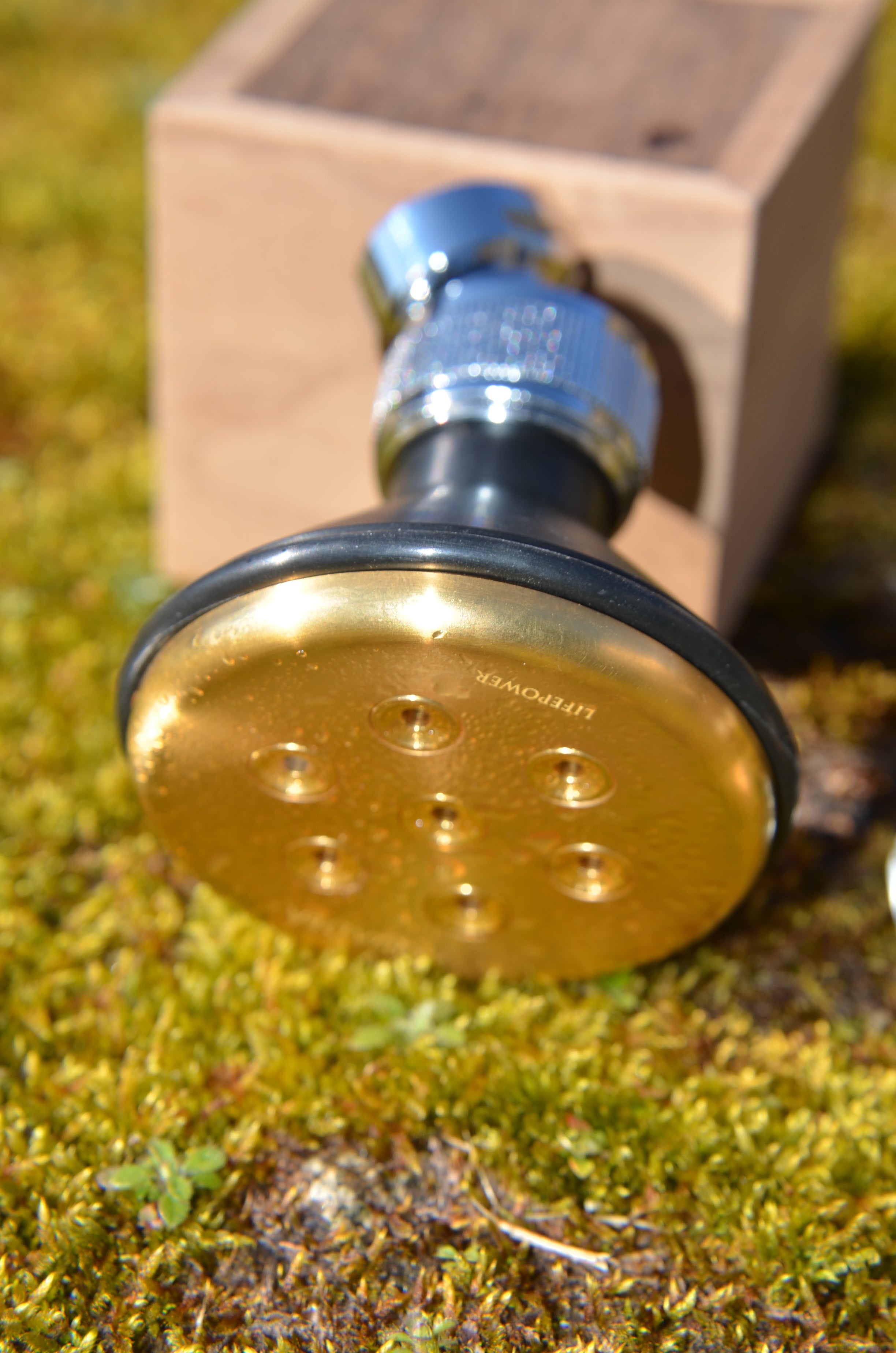 Kristallwirbel Duschkopf „Pure Love Gold 7“ - Gold-Titan-Diamant
