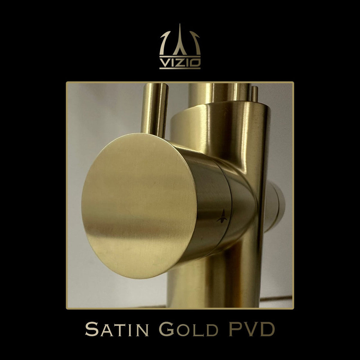 5-Wege Küchenarmatur AISI 316, Kurzversion 47 cm, 360° Auslauf, Satin Gold PVD / Weiß