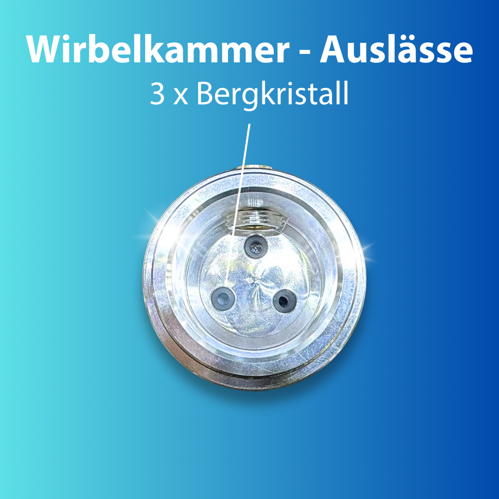 (NEW) Water swirler Inline Opulence 3 Blue Light (Aquamarine/Larima/Iolite)