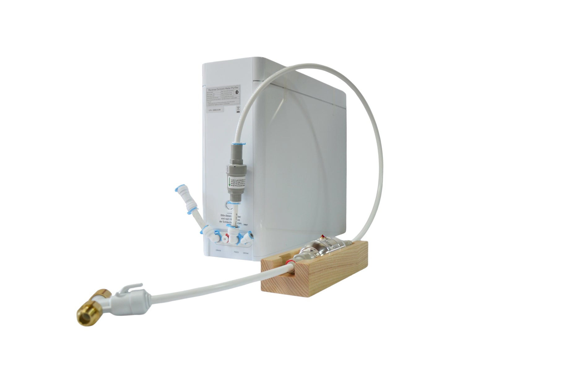 Aquadea "ZEN FLOW Set" – Direct Flow Umkehrosmoseanlage mit vorgeschaltetem Aquadea Kristallwirbel®-Inlinewirbler