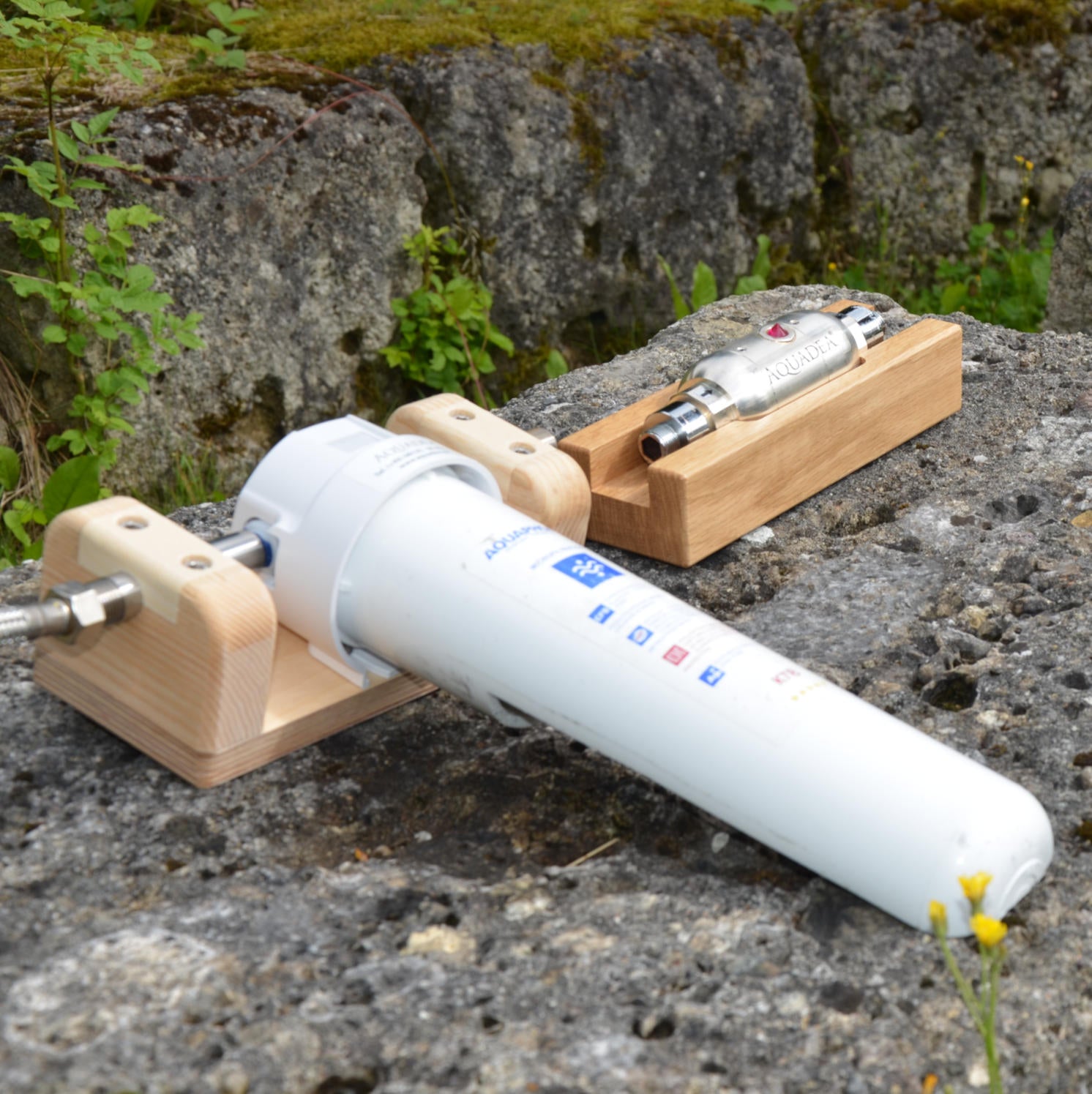 Bestes Trinkwasser. Rein & Lebendig. Untertisch Filter mit Inline Kristallwirbel-Einheit
