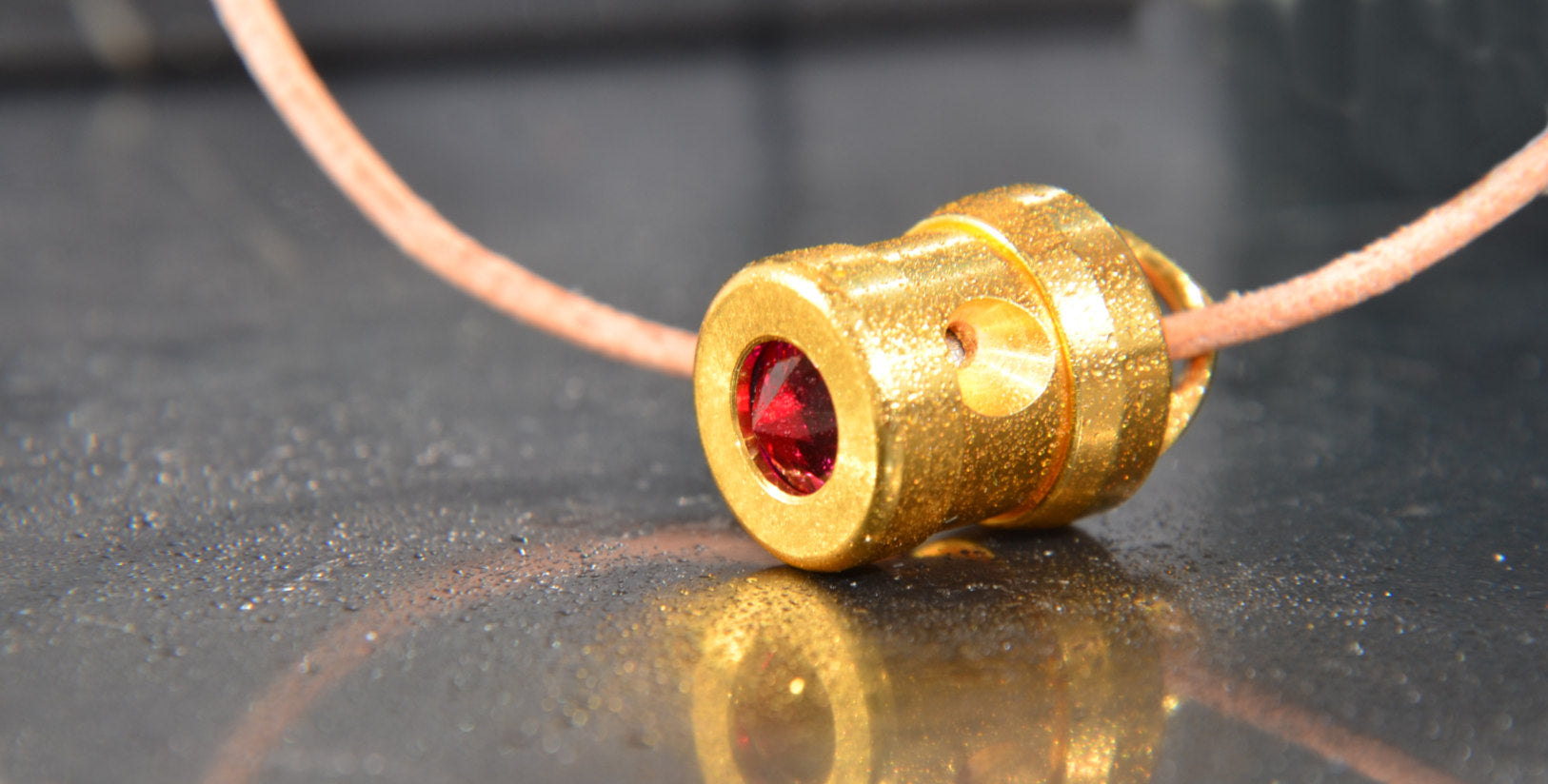 Cohérence One Smaragd - Gold | Herzkohärenz Anhänger - Gold, Smaragd, Tantal, Highflow, Rubin