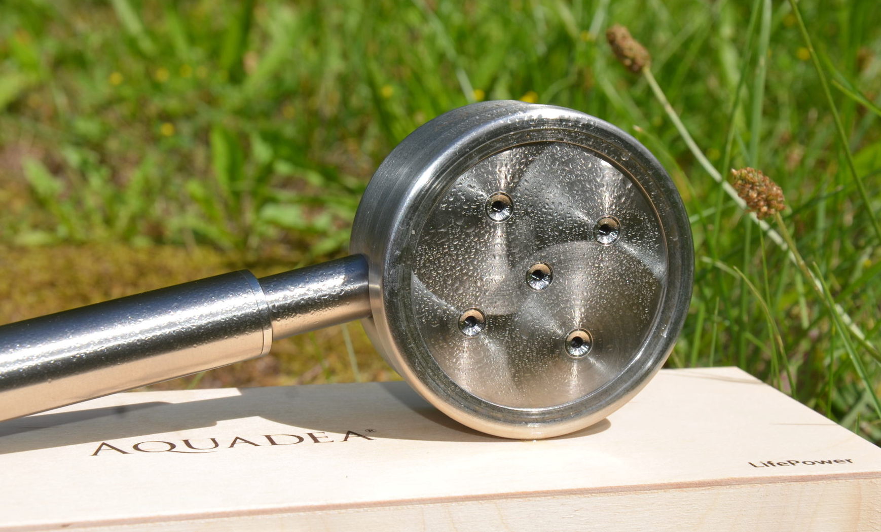 Kristallwirbel® Duschkopf Titan-Edelstahl PROTECT 5