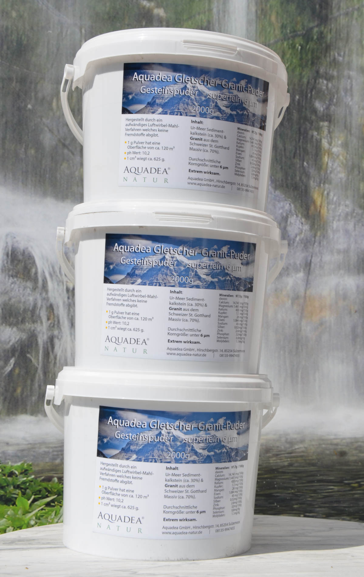 Gesteins-Mehl-Puder mit Calcium/Mg – GP6 – extrem fein mikronisiert 6 μm