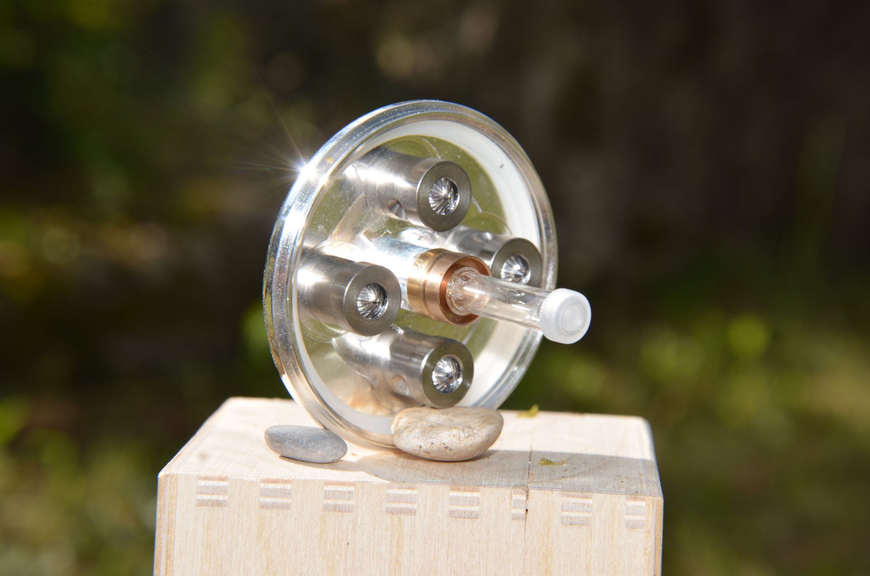 Torus Element 5 Glas | Kristallwirbel Dusche Silber - befüllbar