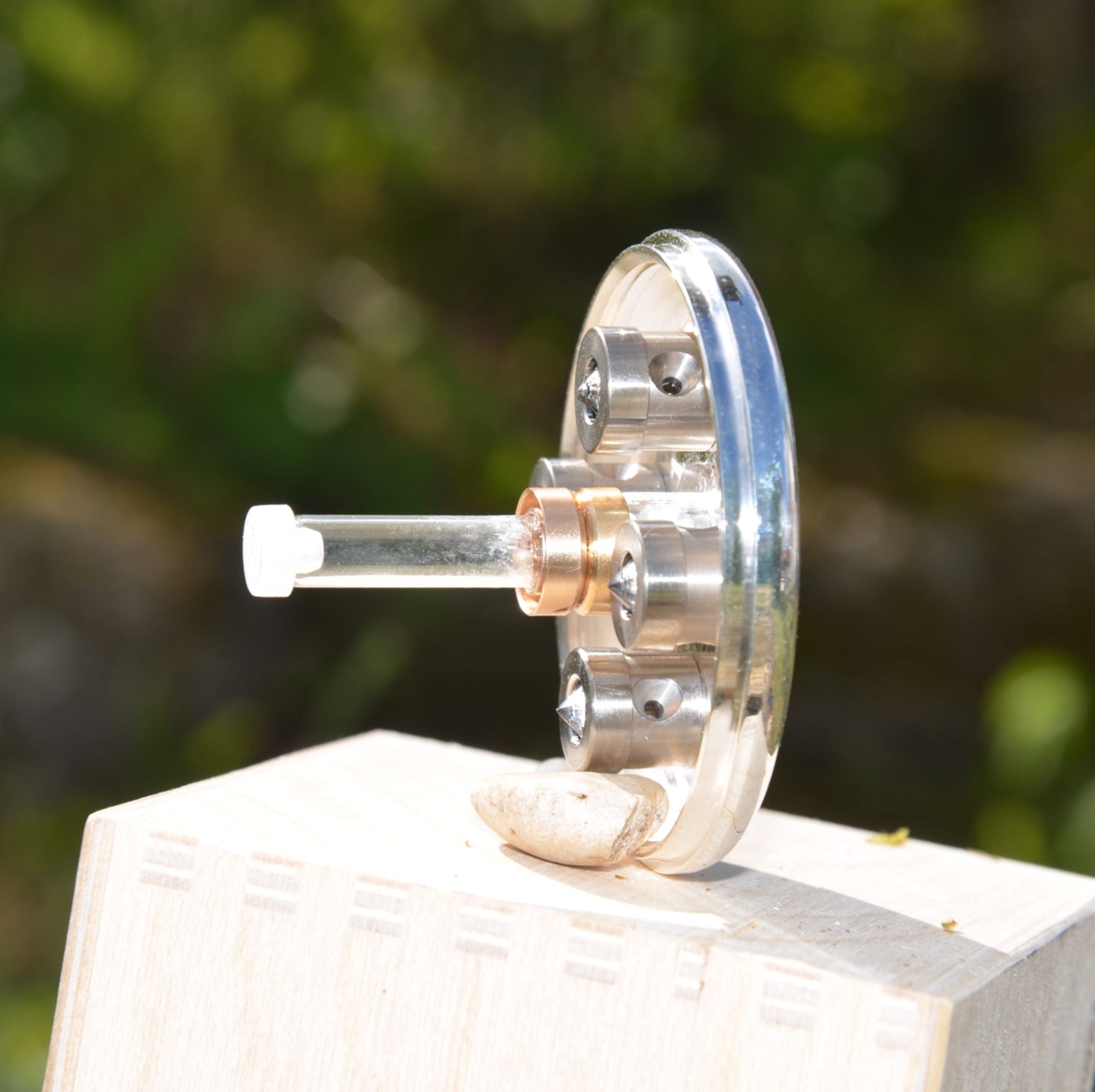 Torus Element 5 Glas | Kristallwirbel Dusche Silber - befüllbar