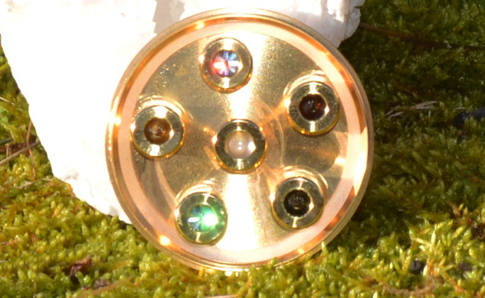 Kristallwirbel® Dusche "High-Gold Quantum" Titan-Gold |