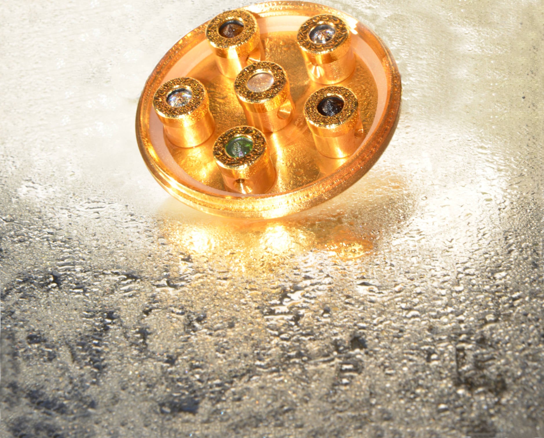 Kristallwirbel® Dusche "High-Gold Quantum" Titan-Gold |