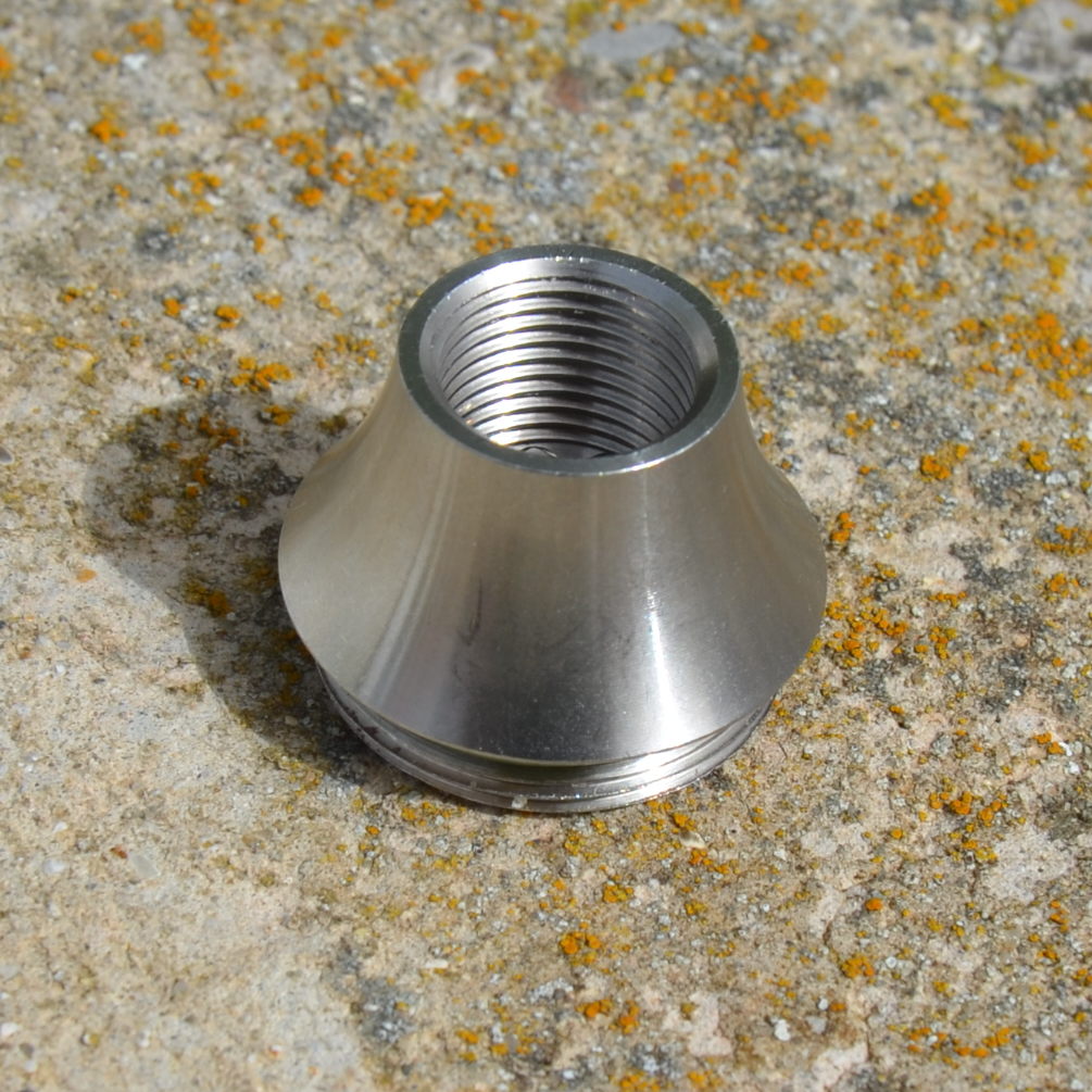 Adapter M12 Innengewinde (IG) x M22 Aussengewinde, Edelstahl | passend für Truu Osmose Anlagen Ausläße