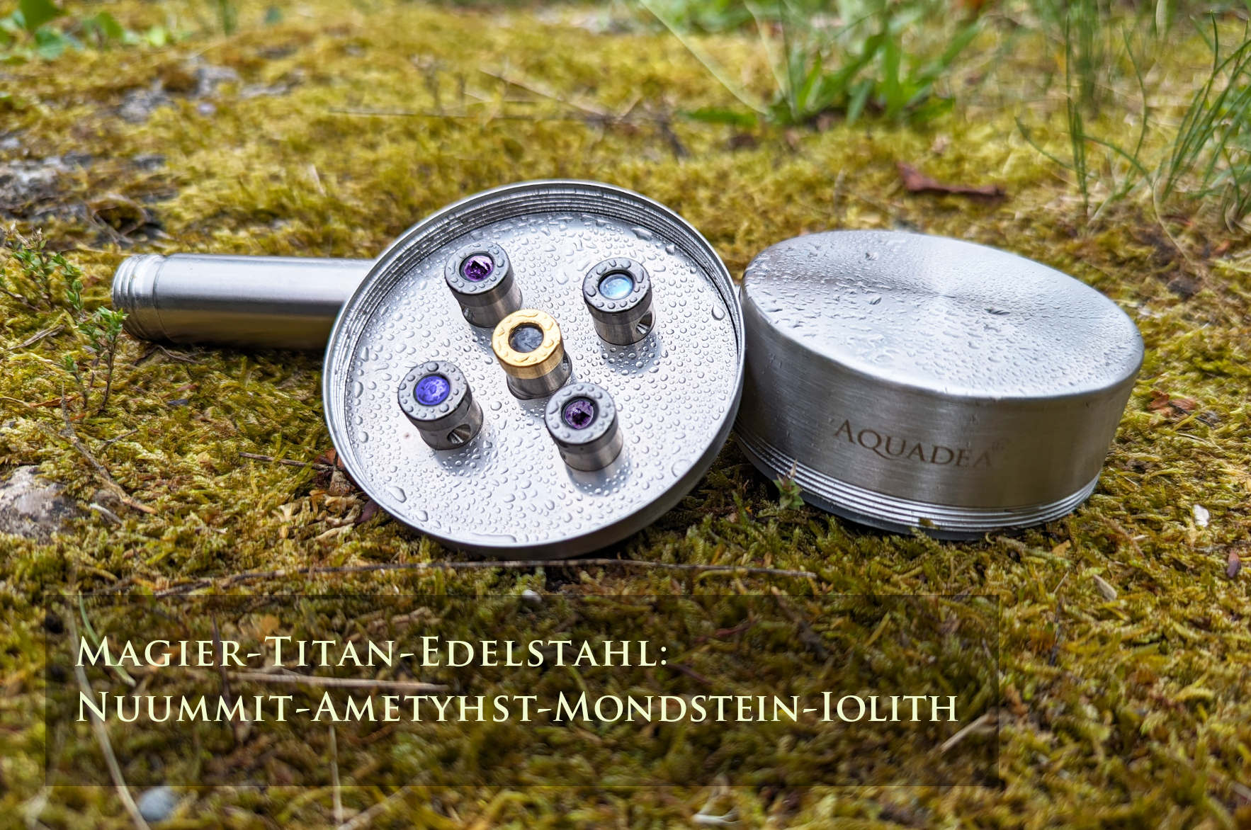 Nuummit Far Coasts | Titan, Edelstahl | Kristallwirbel Dusche LifePower 5