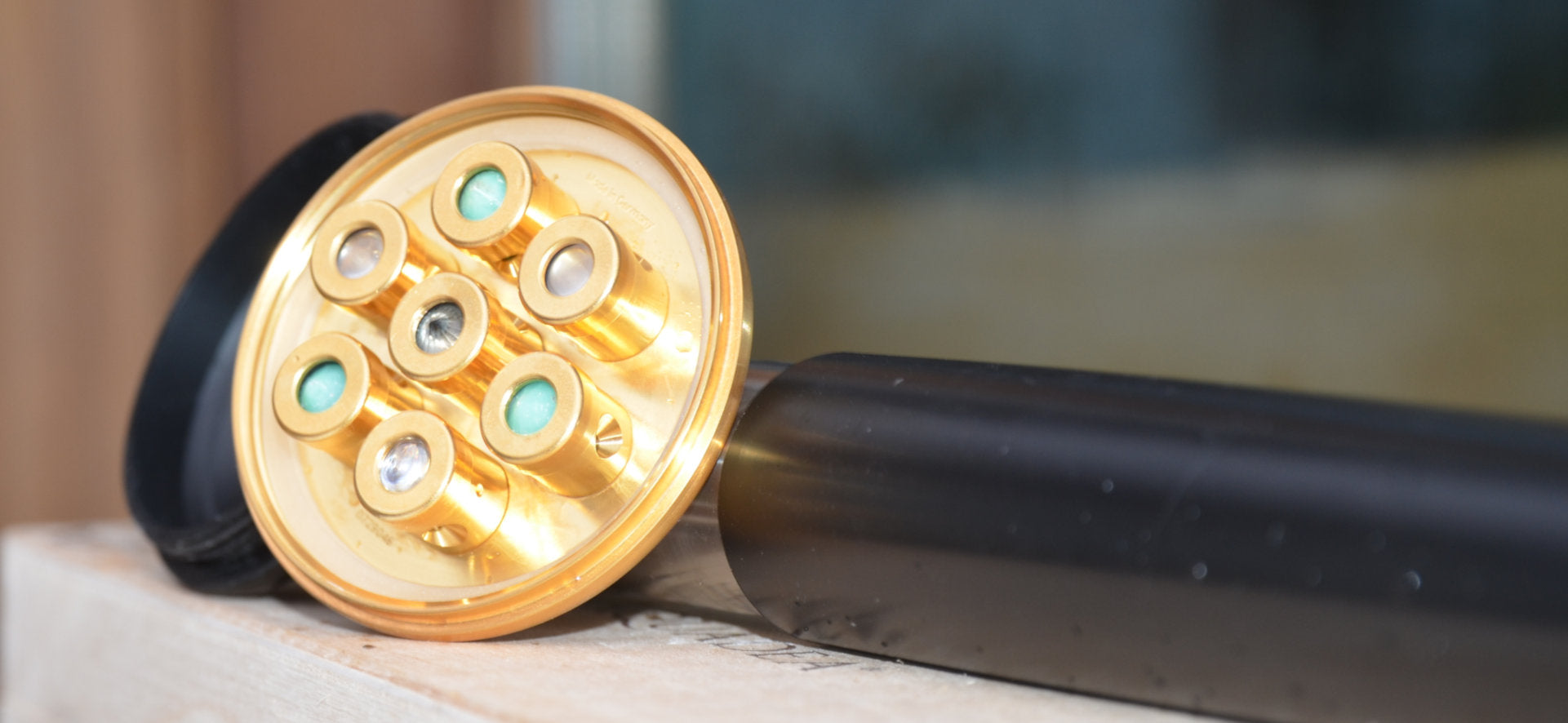 Kristallwirbel® Dusche "Prana Solaris" Titan-Gold | Erneuerung & Befreiung | Black Friday