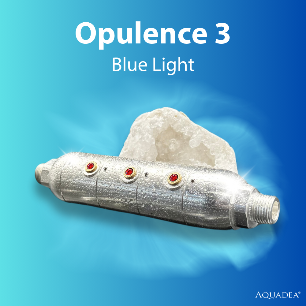 (NEW) Water swirler Inline Opulence 3 Blue Light (Aquamarine/Larima/Iolite)