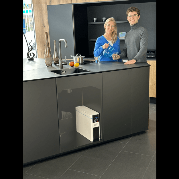 Aquadea「ZEN FLOWセット」– 直接流逆浸透装置、上流にAquadea Kristallwirbel®インライン渦流装置を設置