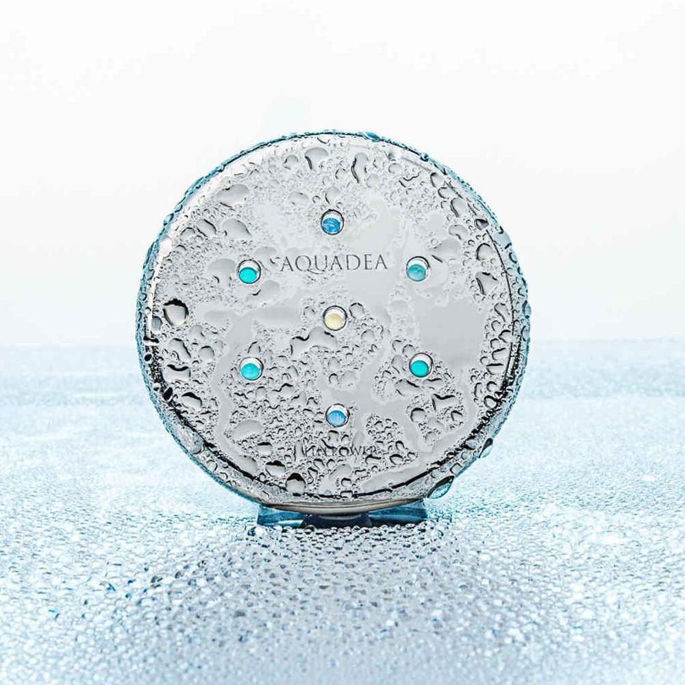 Kristallwirbel®-Kammer Duschkopf LifePower "Larimar Blue Ocean 7" | Platin - TITAN EDITION - AQUADEA GmbH
