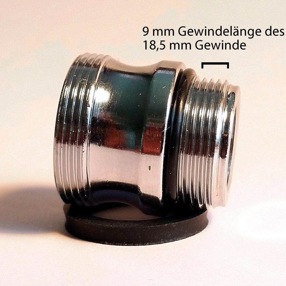Adapter M18,5 x 1 AG x M22 x 1 AG - AQUADEA GmbH