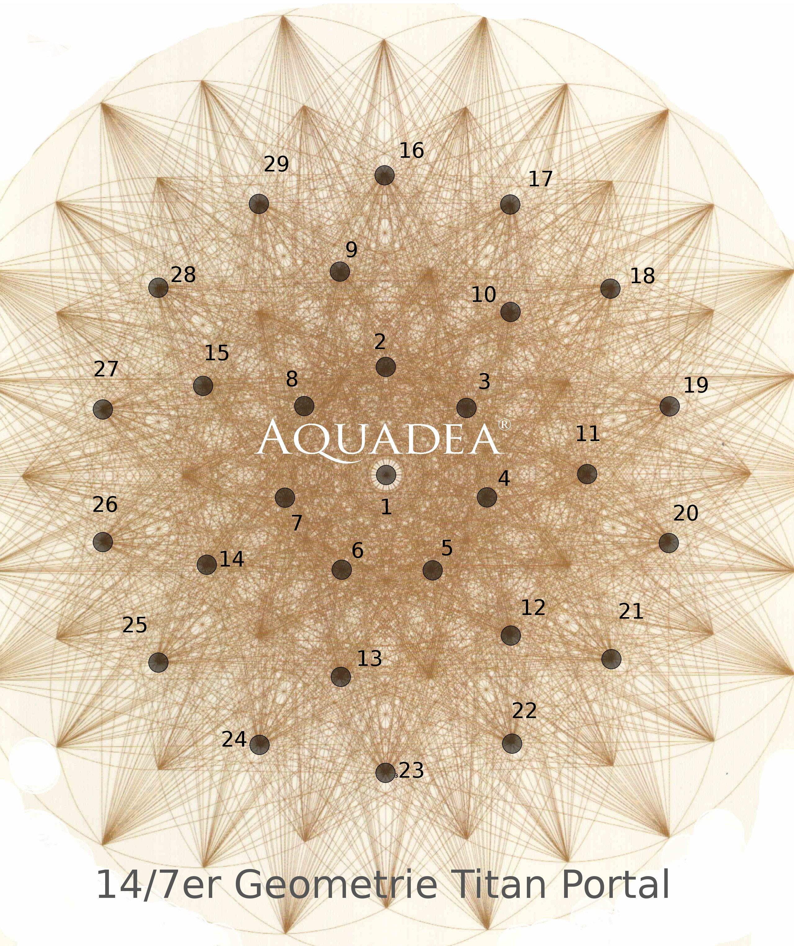 Rubin-Chrysopras Portal Maxi-Regen-Dusche | Titan mit Silber-Kammern aus massivem Silber - AQUADEA-NOW