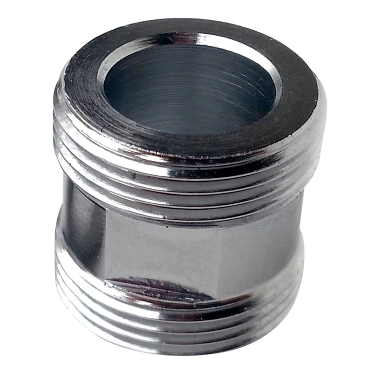 Adapter M17 AG x M22 AG Perlator, Chrom, Aussengewinde Übergang - AQUADEA GmbH