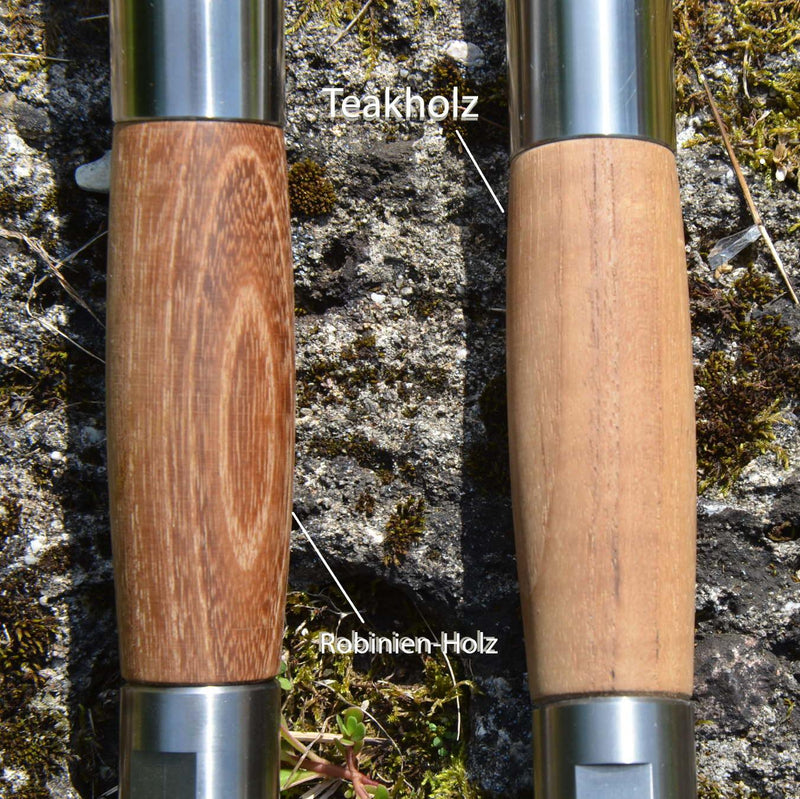 Duschgriff Titan-Holz | ohne Aquadea Resonanz Wirbel Einheit - AQUADEA GmbH