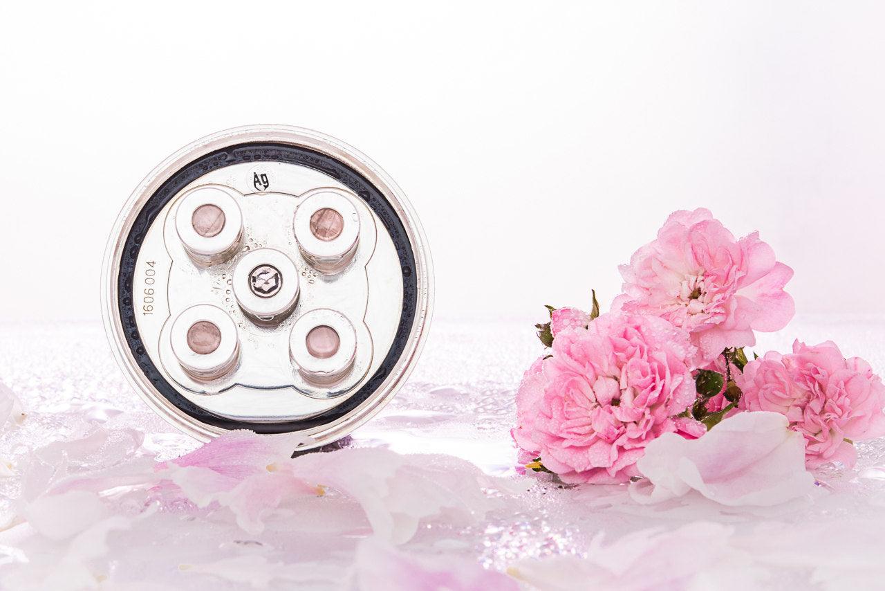 Kristallwirbel®-Kammer Duschkopf LifePower "Kleine Rose 5" | TITAN EDITION - AQUADEA GmbH