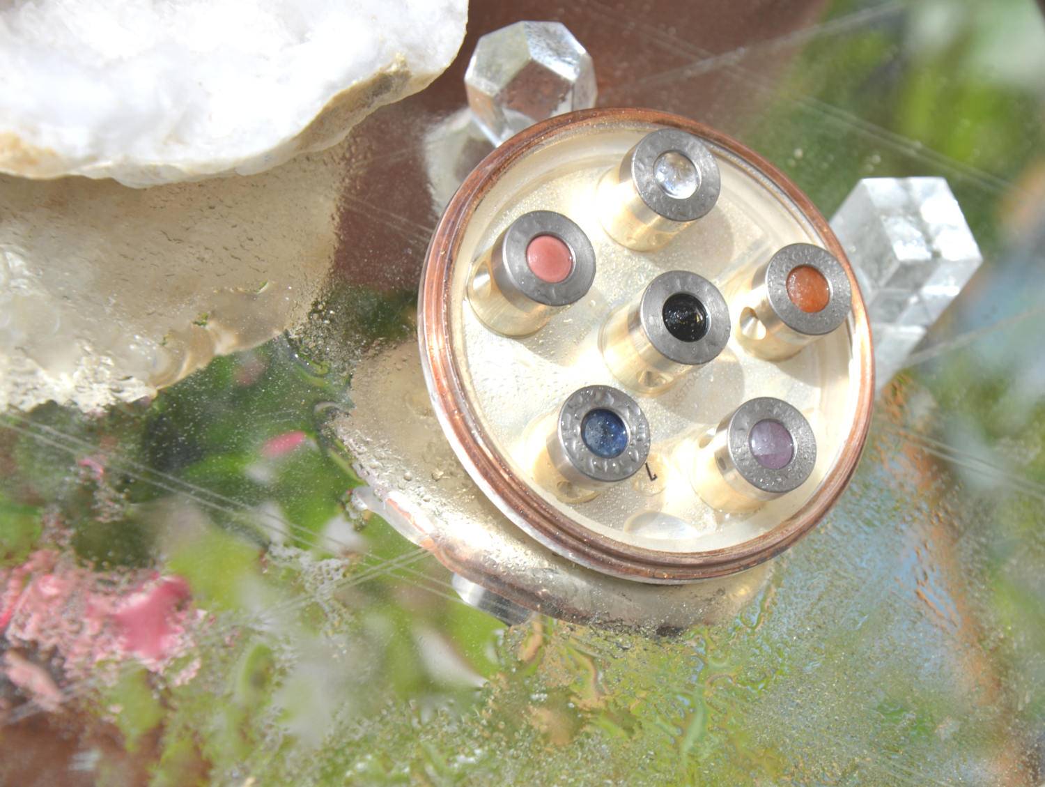 Kristallwirbel® Duschkopf Venus-Rose Titan 6 spezial Health-Vitality | Vorführ-Einheit