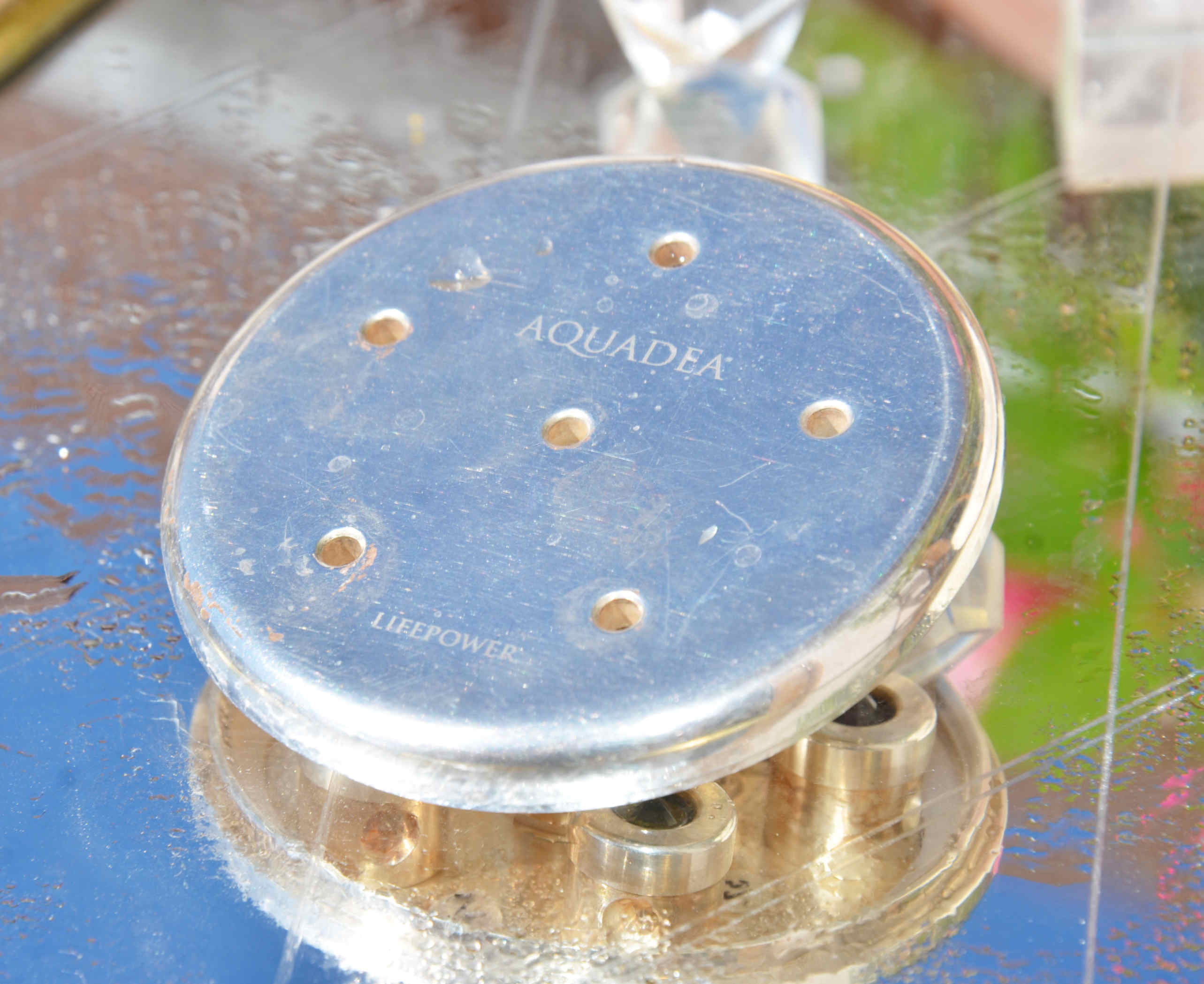 Kristallwirbel® Duschkopf Venus-Rose spezial | Silber-Bronze 6