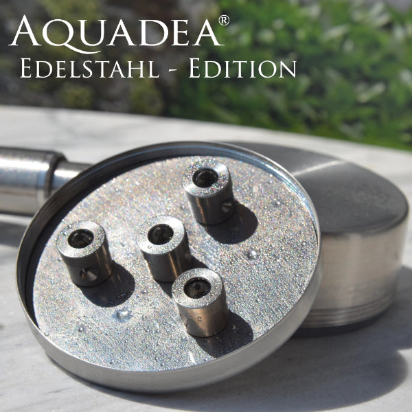 Kristallwirbel® Duschkopf Titan-Edelstahl-Rosenquarz 4