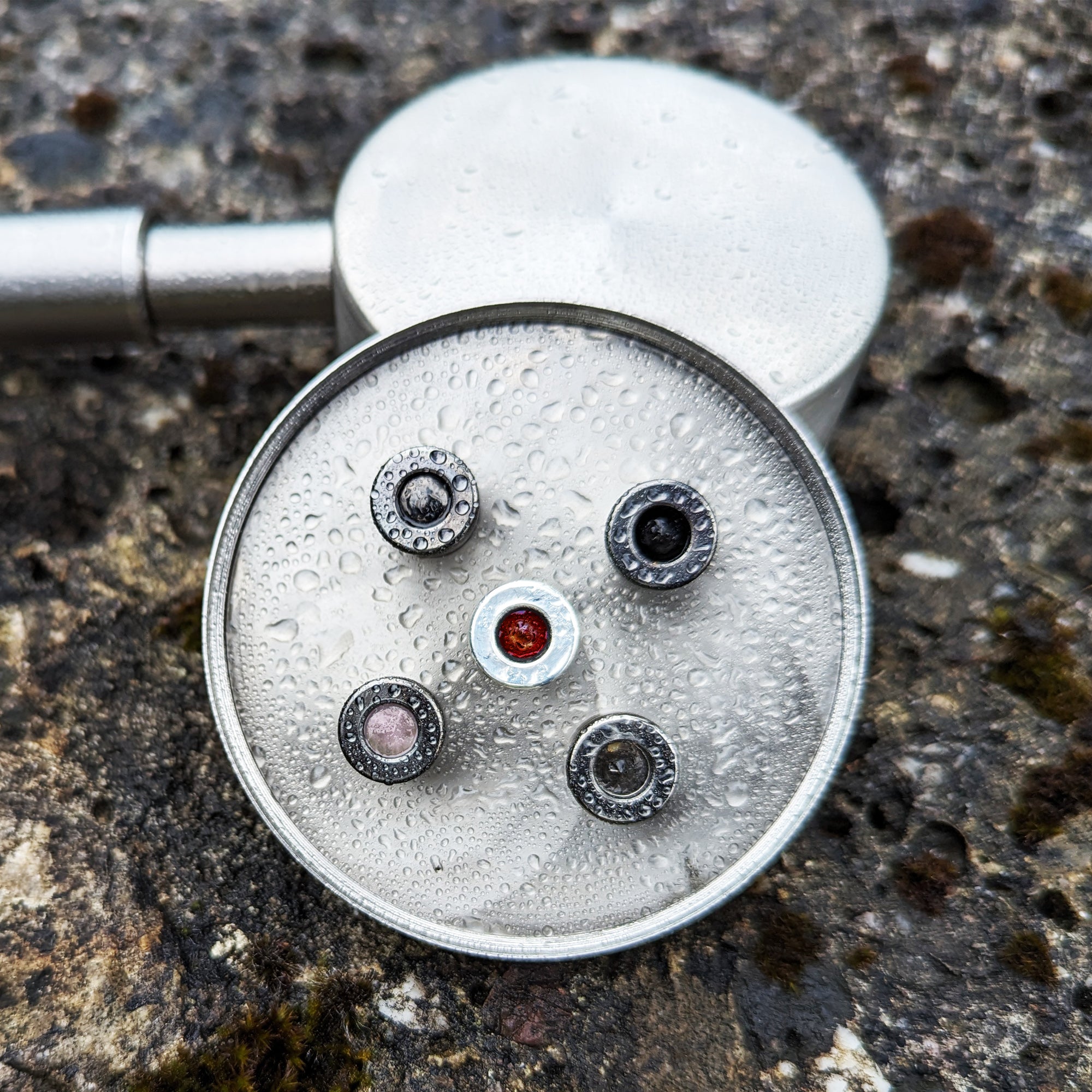 Kristallwirbel® Duschkopf Titan-Edelstahl PROTECT 5