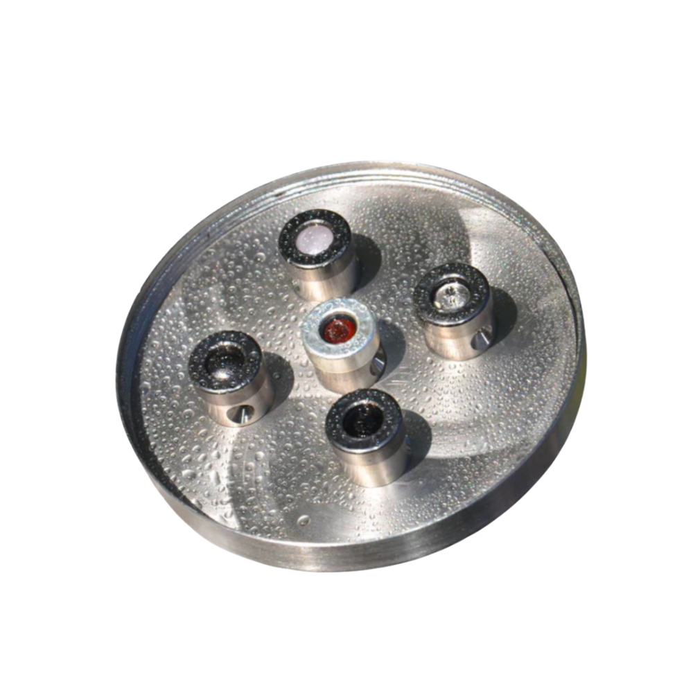 Kristallwirbel® Duschkopf Titan-Edelstahl PROTECT 5