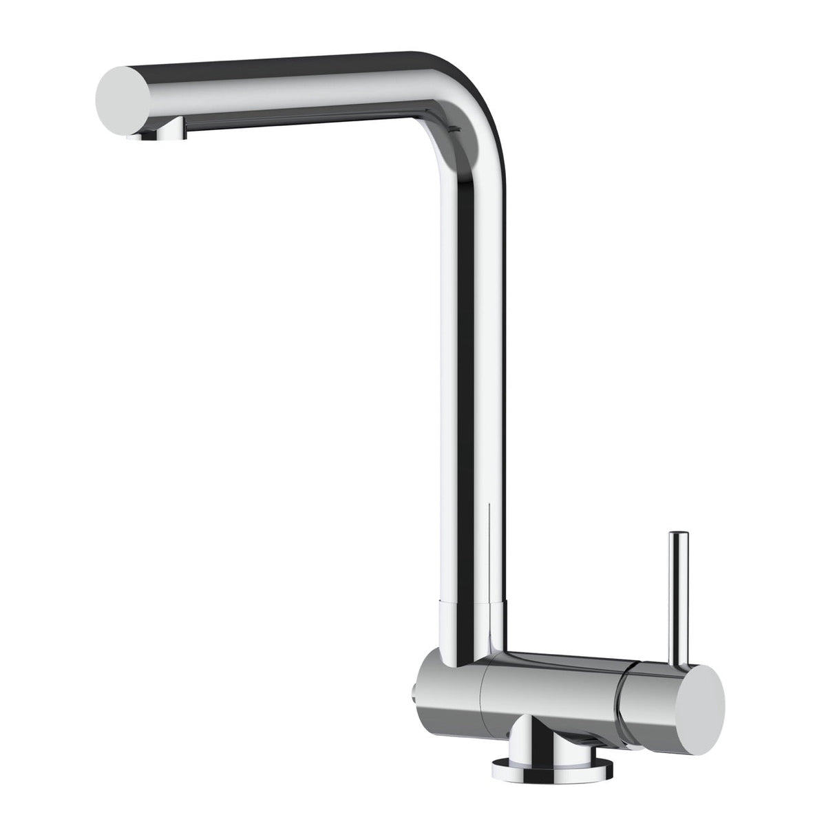 Vorfenster Küchenarmatur, Umklappbarer Auslauf 4,5 cm, 360° L-Auslauf, Verchromt