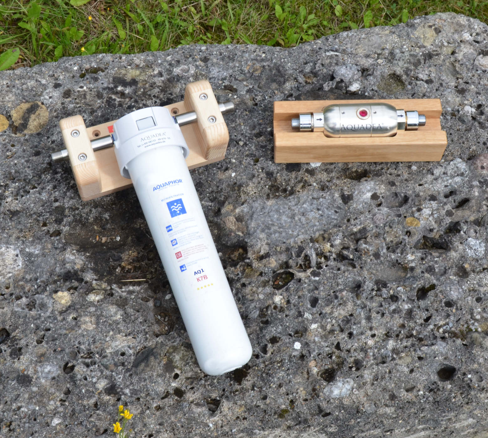 Bestes Trinkwasser. Rein & Lebendig. Untertisch Filter mit Inline Kristallwirbel-Einheit