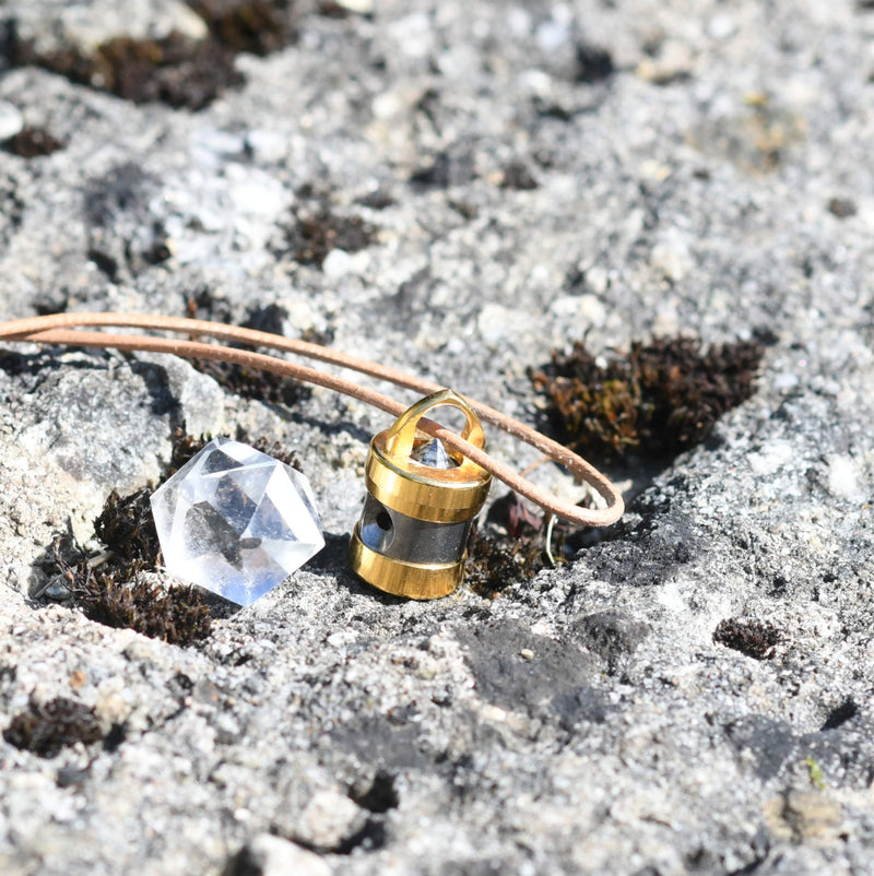 Cohérence 5 Gold -Titan  | Herzkohärenz Anhänger - Titan, Highflow, Ge, Kyanit
