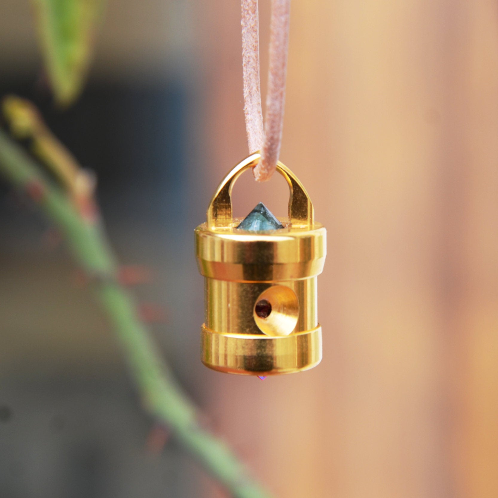 Cohérence One Smaragd - Gold |   Herzkohärenz Anhänger   -  Gold, Smaragd, Tantal, Highflow, Rubin